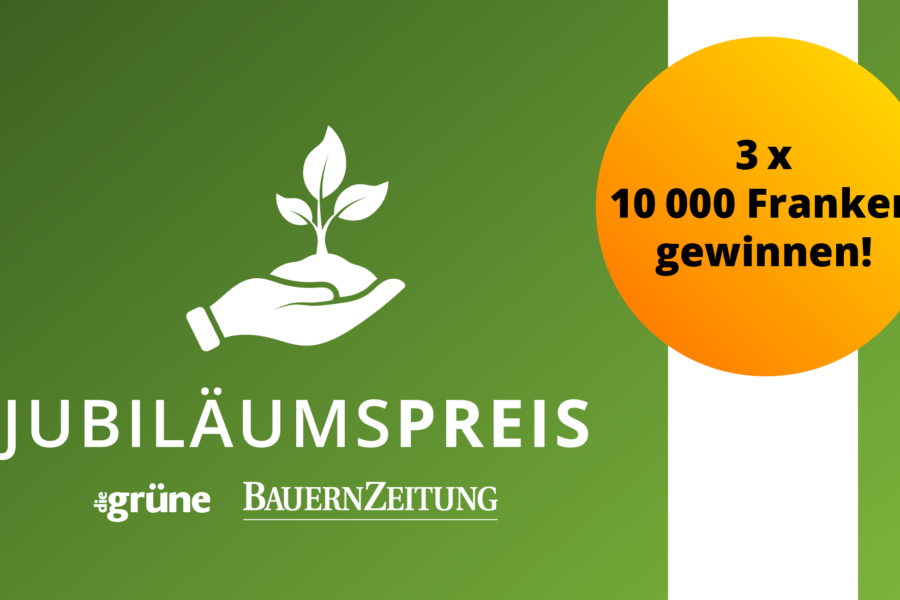 Doppio anniversario per «die grüne» e il BauernZeitung – premio del giubileo 2024