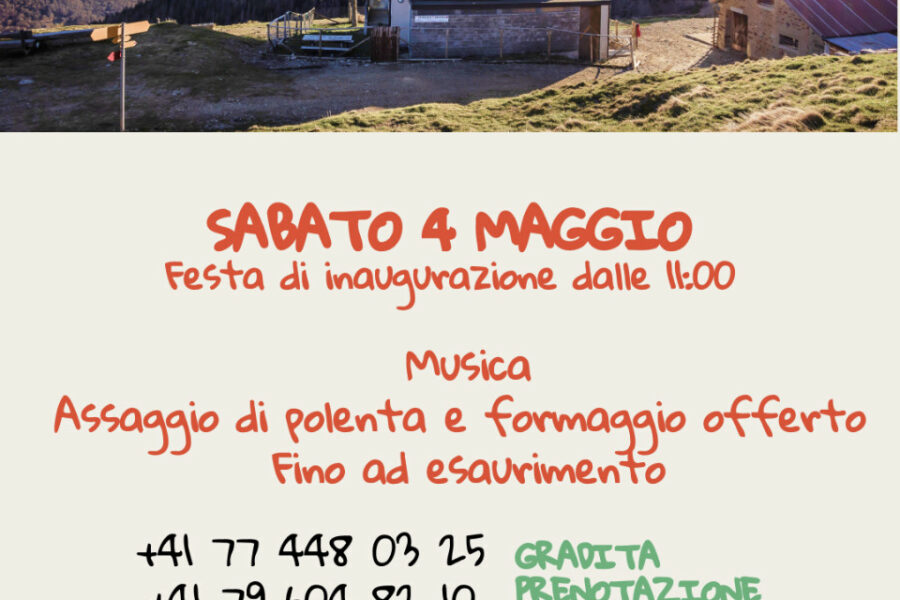 4 maggio – Festa di inaugurazione al Caseificio Grom a Bidogno