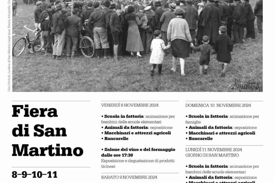 dall’8.11 al 11.11 – tradizionale fiera di S. Martino